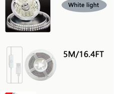 USB LED Lights, White LED Strip Light, LED Lights for TV Backlight, On-line Switch LED Light Strip, Indoor