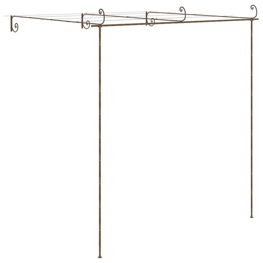 Garden Rose Arch Antique Brown 3x3x2.5 m Iron