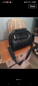 Navy hardcase travel bag