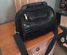 Navy hardcase travel bag