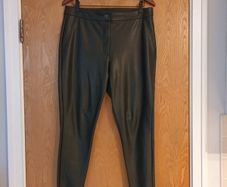 Zara  Faux Leather Trousers. S . L -.14.