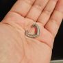 Sumiyaki Heart Shaped Diamante Ear Cuff Image 3