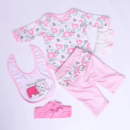 Reborn Baby Doll Clothes For 50-55cm/20-22in Simulation Infant Doll Newborn Doll Clothes Set (FREE SHIPPING)