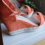 New Pair of Orange FINDLAY Wedges Image 4