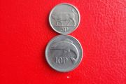 1994 Irish 5p and 10p