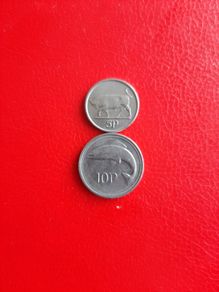 1994 Irish 5p and 10p