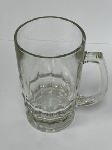 Vintage glass beer tankard PRICE DROP