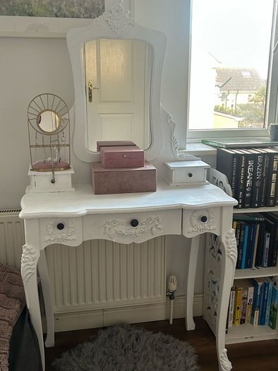 Vanity with mirror