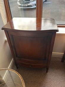 2 Matching mahogany drinks cabinets