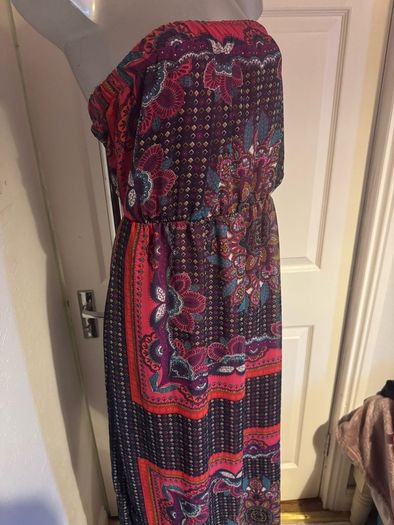 Peacocks boob tube full length maxi dress size UK20 EU48 Perfect condition Postage included