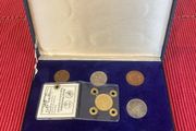 Vatican 1936 Gold Coin 100 Lire Low Mintage 8239 + 2 Silver Coins