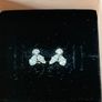 Pandora Sparkling Flower Cluster Earrings -Brand new Image 2