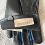 Isotoner Women's Leather Gloves - Black/Blue - Size M(7.5) Image 3