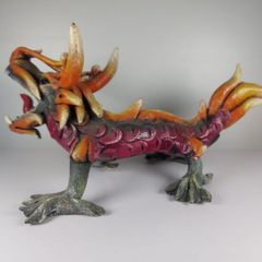 Medium size paper mache dragon
