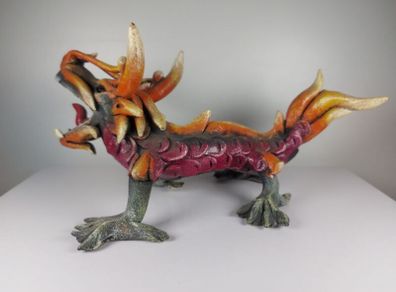 Medium size paper mache dragon