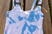 Topshop Tie-Dye Ring Strap Top, Size Small