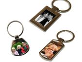 personalised metal keyrings CUSTOM PHOTO KEYRING