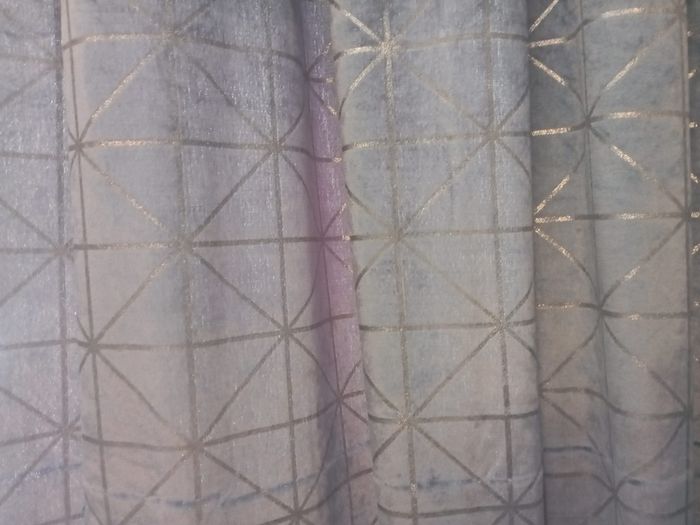 Silver-Grey Velvet Effect Curtains