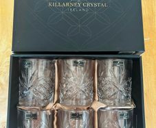 Killarney Crystal Trinity set of 6 whiskey glasses