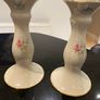 Donegal Parian ware pair of 7 inch  candle holders Image 2