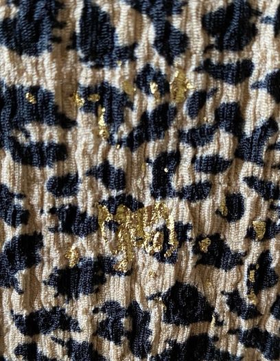 Leopard Print Glittery Top Batwing Sleeve BNWOT