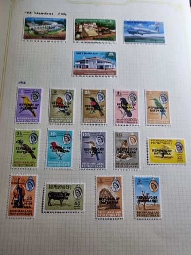 Stamp album 153 Botswana, Lesotho