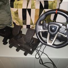PlayStation Hori Steering Wheel and Pedals