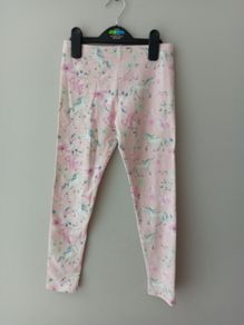 girls unicorn design leggings aged 7 - 8