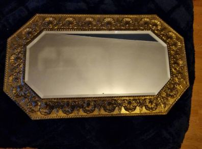 Vintage Brass Mirror
