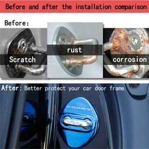 For Toyota Camry XV70 2017-18 Car Door Lock Cover Lockstitch Frame Blue Cover