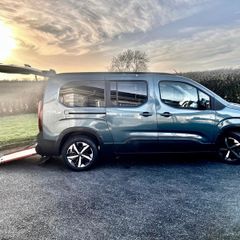2025 Peugeot Rifter automatic wheelchair accessible mobility ramp taxi spec 7 seater option