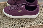 trainers Bnwt burgundy puma suede flatform trainers size 39 (6)