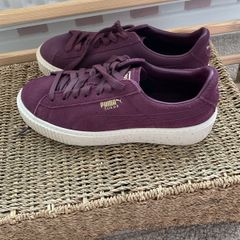 trainers Bnwt burgundy puma suede flatform trainers size 39 (6)