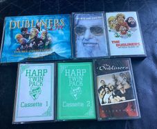 Bundle of Dubliners Cassette Tapes Including Rare Fifteen Years on and Dirty Rotten Shame by Ronnie Drew