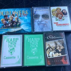 Bundle of Dubliners Cassette Tapes Including Rare Fifteen Years on and Dirty Rotten Shame by Ronnie Drew