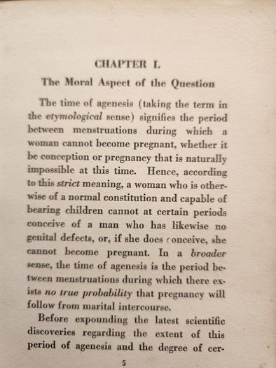 The Sterile Period In Family Life. By Very Rev. Canon Valere J. Coucke. Professor Of Moral Theology, Grandseminar Of Bruges And James J. Walsh. Rare First Edition 1932 Soft Cover . In Good Condition.