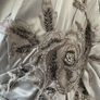 BNWT -  Silver/Blue hand beaded occasion Dress (Size 10-12) Image 3