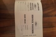 Old Ford Service Record Book