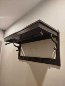 Wooden clothes rack