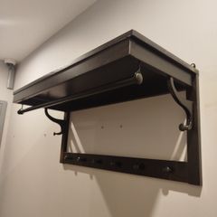 Wooden clothes rack