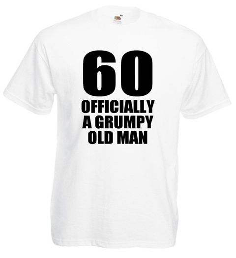 60 Officially A Grumpy Old Man - Mens Funny 60th birthday gift