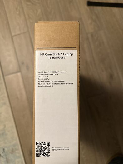 HP Omni Book 5 16" 512GB