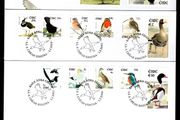 2002-04 Ireland Tenth Definitive series Birds An Post on three First Day Cover (FDC)
