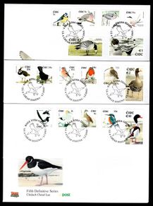 2002-04 Ireland Tenth Definitive series Birds An Post on three First Day Cover (FDC)