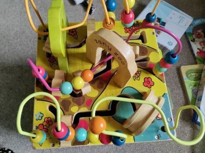 B. toys Zany Zoo Wooden Activity Cube Assortment
