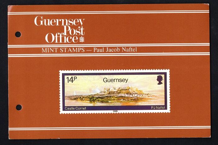 1985 Guernsey Paintings by Paul Jacob Naftel, 1817-1891 Presentation Pack