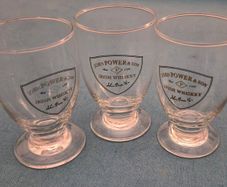 Powers Hot Whiskey glasses
