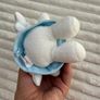 Hello Kitty Beanie TY Sanrio Blue Dress Pink Flower Angel Plush 2009 Used Dirty Please look at the pictures Image 10