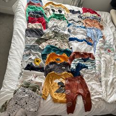 9-12M Baby Clothes - 2 Black Sacks Full