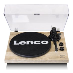 Bluetooth Turntable Pine Wood Finish Bluetooth Belt Drive Record Player